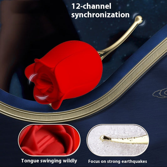 12-frequency G-spot Vibration Tongue Licking Crazy Swing USB Charging